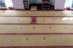 Capacity in prayer halls has been reduced to comply with social distancing