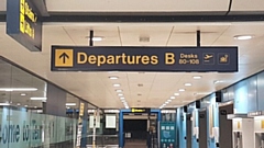 Departures at Manchester Airport