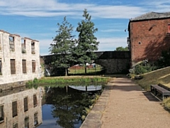 Durham Street Canal Bridge looking north towards Rochdale town centre