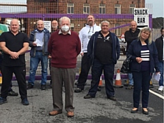 Councillor Allen Brett met with traders at Fieldhouse Industrial Estate