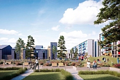 The redevelopment of the former Central Retail Park site in Rochdale is one of the projects the funding would support