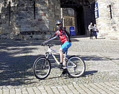 Andrew-Joshua Barnes outside Lancaster Castle