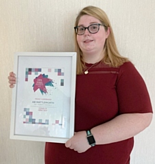 Abi Wattleworth, pharmacy technician at the Well Pharmacy in Cutgate, was named highly commended in the Covid-19 Hero category