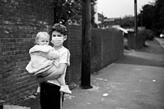 The photographs capture the lockdown experience for people living on Darnhill and Langley estates