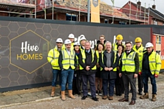 Local councillors, council officers and teams from Hive Homes and Seddon marked the start on site of the landmark 48-home development in Osprey Place in Middleton