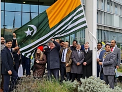 Kashmir flag raising, 24 October 2021