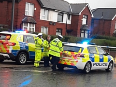 The scene at Queensway after the assault