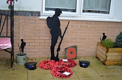 The dedication of the remembrance garden at Oulder Hill