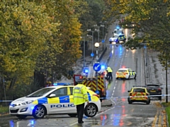 Officers attended to engage with the man but he fell from the bridge a short time later