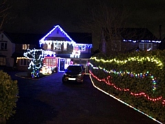 The Christmas lights on Wrenbury Drive, Burnedge