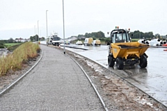 The first phase of work at the junction 19 link road is now complete