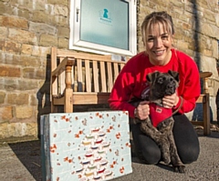 Bleakholt president, Gemma Atkinson with puppy Bundy, 14 weeks old, who was found abandoned at a farm