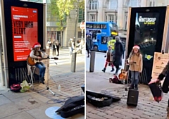 Jacey-Mae Hand raised money for Royal Manchester Children’s Hospital by busking in Bury and Manchester with her guitar