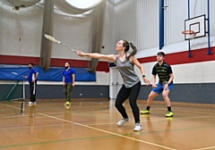 Holly Richards and Jamie Kilgariff from Phoenix Badminton Club