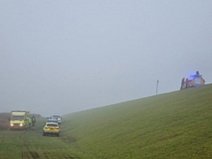 Mountain rescue volunteers came to the aid of a rider thrown from their horse near Ashworth Reservoir