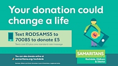 Rochdale Oldham and District Samaritans has launched its 'Be A Samaritans Christmas Star' campaign