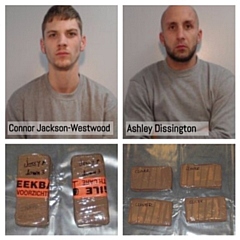 Ashley Dissington (right) and Connor Jackson-Westwood (left) were jailed for a total of 35 years