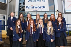 Students from Whitworth Community High School bidding for a place in the national CyberFirst Girls’ Competition