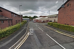 The junction of Fletcher Street and Hurst Street in Rochdale