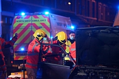 The collision on Bury New Road, Heywood