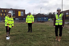 L-R Marta Weglarowicz - Assistant Development Co-Ordinator Lovell Partnerships, Keith Shotton - Pre-Construction Manager Lovell Partnerships, Louise Marsden - Consultant Project Manager RBH