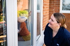 Health Visitor with patient