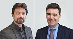 Mohammed Sarwar and Andy Burnham