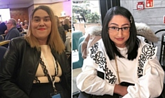 Two people that Pennine Care’s learning disabilities team support are Frances Banton, aged 36 (left) and Saamia Ahmed (right)