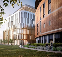 Artist impression of the new six-storey development at Salford Royal hospital