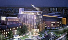 Artists impression of the new six-storey development at Salford Royal hospital