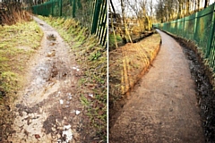 Path between Gerrard Street and Oldham Road