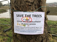 Sign at Mill Fold Woods, Littleborough