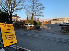 Vaccination centre at Littleborough Sports Centre