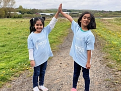 5-year-old Jana Chowdhury and Imaan Hawa Asif are fundraising for solar water filtration systems in Gaza