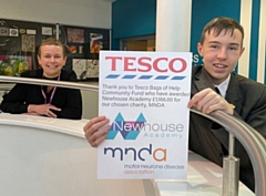 Newhouse Academy nominated the Motor Neurone Disease Association for a Tesco community grant