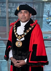 The Mayor of Rochdale 2021-2022, Councillor Aasim Rashid