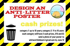 The volunteer-led organisation is running a competition for local children to design an ‘anti-litter’ poster to display in their window at home