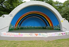 The bandstand in Queen's Park