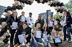 Rochdale Sixth Form students celebrate their results