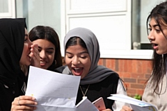 Matthew Moss High School students received their well-earned “fantastic” GCSE exam results