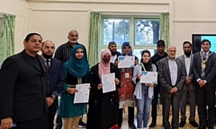 Volunteers with their certificates at Deeplish Community Centre