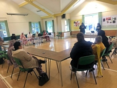 The information session at Deeplish Community Centre