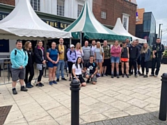 The group walked to Hebden Bridge and back from the Regal Moon in Rochdale centre