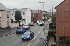 Traffic was forced to turn around at the junction of Redcar Street, which is no-entry, and the bottom of Heights Lane