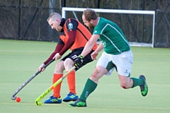 Barry Gumbley (left) played a key role in Saturday's away trip to Buxton