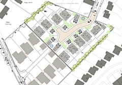 Site plan for land off Chestnut Way, Littleborough