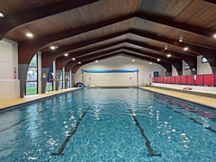 The swimming pool at Whitworth Leisure Centre