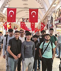 Lantern Academy students on a trip to Istanbul earlier this year