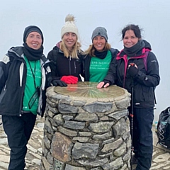 Staff and clients from Salon .45 in Heywood climbed Snowdon