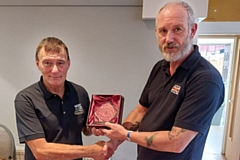 Ian Rosales (left) from The Sandbag Cafe in Heywood was presented with his  ‘Excellence in Volunteering’ award after the event